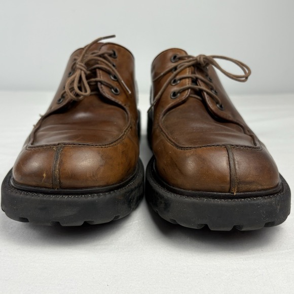 VTG 90s/Y2K Kenneth Cole Platform Moc Toe Oxford Shoes Chunky Lug Soles 8M Brown